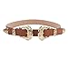 Topme Women Unique Wide Vintage Metal Double Buckle Belt