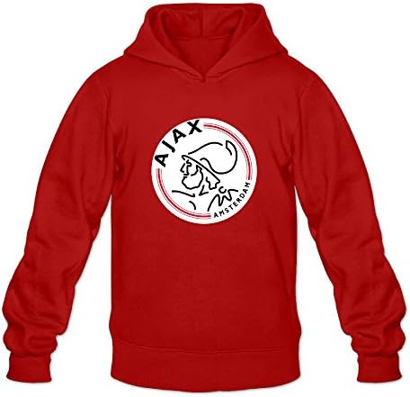 Geheimnis Gross Men's Amsterdamsche Football Club Ajax Hoodies Sweatshirt Size S US Red