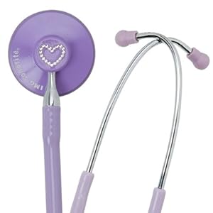 【クリックで詳細表示】IMG ソノリティ聴診器 カラード シングルフェイス ラインストーン ハート付