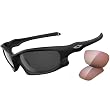 Oakley Split Jacket Adult Sport Fashion Sunglasses w/ Free B&F Heart Sticker Bundle - Matte Black/Black Iridium, G40