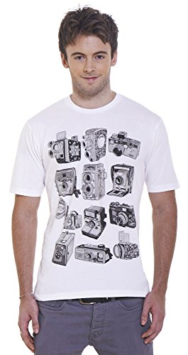 Retreez Vintage Camera Collection Graphic Printed T-shirt