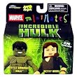 Marvel MiniMates The Incredible Hulk Movie 2-Pack Battle Damaged Hulk and Betty Ross