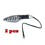 2 PCS 16 LED Motorbike Motorcycle Turn Signal Indicator Light---Yellow Flashing Color, Super Bright