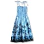 Pineapple's View Spaghetti Strap Hawaiian Aloha Smocked Sun Dress