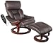 Comfort Vantin Deluxe Massage Recliner and Ottoman with 8 Motors and Heat
