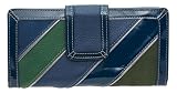 Fossil Wallet - Diagonal Tab Clutch (Color: Blue Multi)