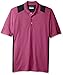 PGA TOUR Men's Big and Tall Golf Performance Short Sleeve Two Color Blocked Polo Shirt