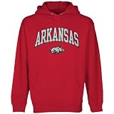 NCAA Arkansas Razorbacks Cardinal Pride Arch Pullover Hoodie Sweatshirt