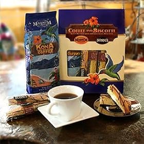 Nonni's Biscotti & Magnum Coffee Gift Set, 12 Nonni's Cioccolati Biscottis & 8 oz. bag of Magnum's Kona Blend Coffee