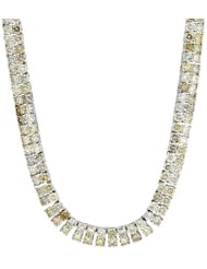 18K White Gold 16.04 CTW Color Fancy Yellow SI1-SI3 Diamond Ladies Necklace. Length 16.25 in. Total Item weight 22.1 g.