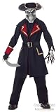 Child's Captain Scurvy Skull Pirate Halloween Costume (Size: Medium 8-10)