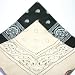2 x Cotton Bandana Black and Khaki beige paisley print