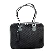 Mango Tango Quilted Faux Suede Laptop Bag - Black (16")
