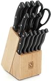 Cook N Home 15-Piece Cutlery Set with Storage Block