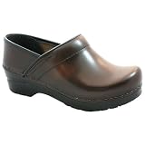 Sanita Professional Closed Back Clog in Brown Cabrio Leather - Factory 2nd