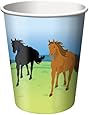 Creative Converting Wild Horses 8 Count Paper Cups, 9-Ounce