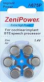 Implant, Cochlear batteries A675 Hearing Aid Batteries Box 60 batteries