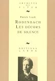 Rodenbach, les décors de silence