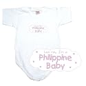 BABY BODYSUIT WHITE " PINK CLOUD LOVE ME , I'M PHILIPPINE " PHILIPPINES