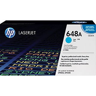HEWCE261A - HP 648A (CE261A) Cyan Original LaserJet Toner Cartridge