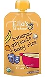 Ella's Kitchen Organic Stage 2, Bananas Apricots + Baby Rice, 3.5 Ounce (Packaging May Vary)
