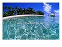 Boat at One Foot Island, Cook Islands Photographic Poster Print by Peter Hendrie, 40x30