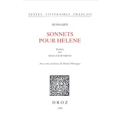Sonnets pour H�l�ne, 2e �dition