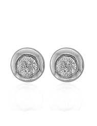 10K White Gold Diamond Stud Earrings(GH,I1-I2,0.15 carat)