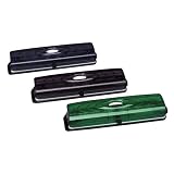 SPR96002 Three Hole Punch, 1/4, 8 Sts Cap., Translucent Green