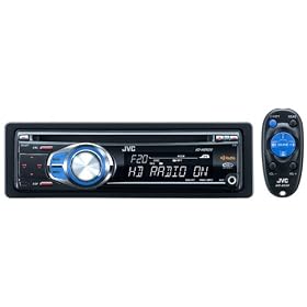 JVC KD-HDR20 Single-DIN CD/HD Radio/MP3/WMA-Compatible Receiver with Remote Control and J-Bus Expandability