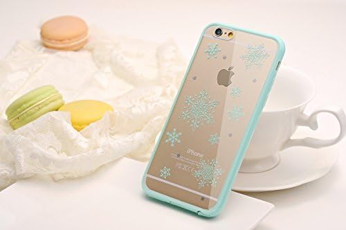 iPhone 6 Case, Comele Fresh Series Protective Case Bumper [Scratch-Resistant] [Ultra Thin] [Light Weight] [Perfect Fit] Clear Back Cover+Soft TPU Rim with Cute Print for 4.7 inch iPhone 6(Snowflake)