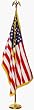 U.S. Indoor Presentation Sets 9' Pole 4 ft. x 6 ft. Flag