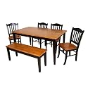 BLACK & OAK SHAKER DINING COLLECTION