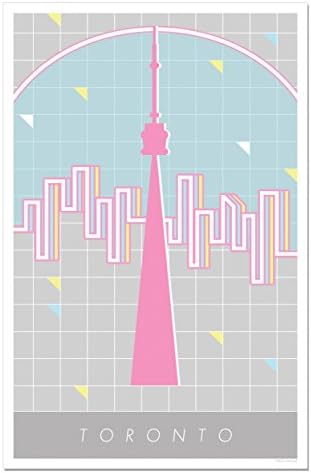 Toronto - 'Metro Prints' 1980s-style Poster by Neon League