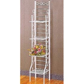 <b>Slim Shabby White 4 tier etagere Chic Style</b>
