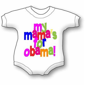 My Mama's for Obama Bright Baby Ultrasoft Onesie