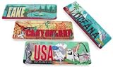 Boston Warehouse Road Trip Plate, Set of 4