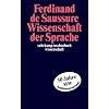 Wissenschaft der Sprache: Neue Texte aus dem Nachla� (suhrkamp taschenbuch wissenschaft)