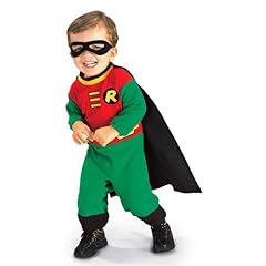 Rubie's Costume Co Teen Titans Robin Jumpsuit, Robin Print, 6 - 12 Months 