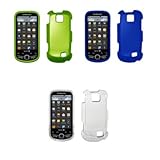 3 Pack of Premium Hard Case Cover Protectors (Blue Rubberized, Transparent  ....