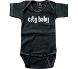 Rebel Ink Baby Infants' City Baby Short Sleeve Snapsuit Onesies