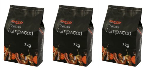 Charbon de bois en morceau 3 X 3 kg Bar-Be-Quick - Idéal pour les barbecues de tous les jours !