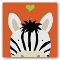 Peek-a-Boo XII Zebra by Yuko Lau 12"x12" Art Print Poster
