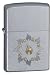 Zippo Lighter Ring of Fire, Satin Chrome