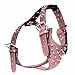 Spiked Pink Leather Dog Harness