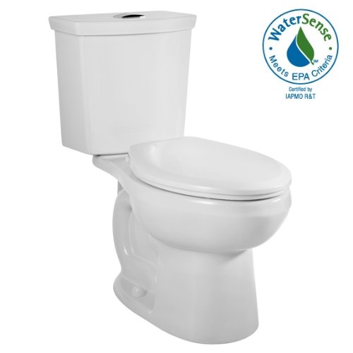 American Standard 2886.216.020 H2Option Siphonic Dual Flush Right Height Elongated Two-Piece Toilet, White