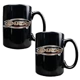 Anaheim Ducks NHL 2pc Black Ceramic Mug Set - Primary Logo