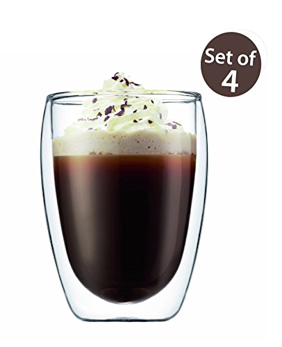 Bodum pavina double wall glass, 12-ounce, set of 2