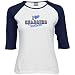Reebok San Diego Chargers Ladies White Queen of Hearts Raglan 3/4 Sleeve T-shirt