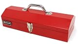HOMAK RD00116616 16-Inch Steel Hip-Roof Tool Box Red